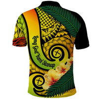 Custom Photo Vanuatu Indipendens Dei Polo Shirt Provinces Flag Long God Yumi Stanap CTM14