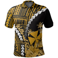 Custom Wallis and Futuna Polo Shirt Polynesian Style Gold Color LT6 Unisex Gold - Polynesian Pride