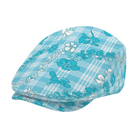 Polu Aloha Hawaii Jeff Hat Plumeria Lei With Palaka Motif - Polynesian Pride