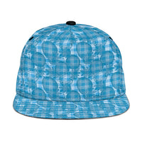 Polu Hawaii Breadfruit Palaka Motifs Snapback Cap LT14 One Size Blue - Polynesian Pride