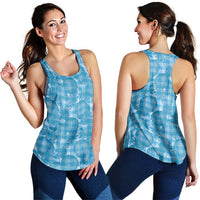 Polu Hawaii Breadfruit Palaka Motifs Women Racerback Tank LT14 - Polynesian Pride