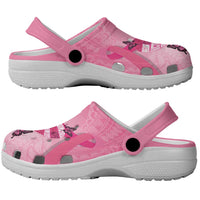 Polynesia Breast Cancer Awareness Month Clogs Shoes Pink Ribbon Mix Butterflies LT14 - Polynesian Pride