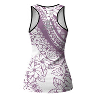Polynesia Hollow Tank Top Polynesian Tropical Flowers Purple Pastel Vibes - Polynesian Pride
