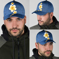 Polynesian Hibiscus and Plumeria Tapa Pattern Classic Cap Blue Color LT03 - Polynesian Pride