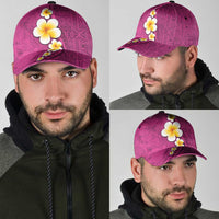 Polynesian Hibiscus and Plumeria Tapa Pattern Classic Cap Pink Color LT03 - Polynesian Pride