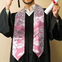 Polynesian Tiare Flower Pink Pastel Graduation Stole