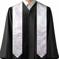 Polynesian Tribal Plumeria Lotu Tamaiti Graduation Stole Pastel Mauve - Polynesian Pride