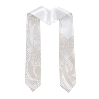 Polynesian Tribal Plumeria Lotu Tamaiti Graduation Stole Pastel Nude - Polynesian Pride