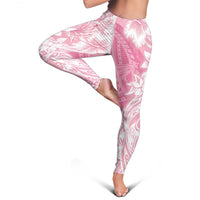 Polynesian Women's Day Leggings Plumeria Passion - Pink LT7