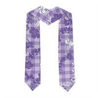 Poni Aloha Hawaii Graduation Stole Plumeria Lei With Palaka Motif - Polynesian Pride
