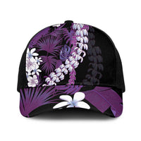 Poni Aloha Hawaii Lei Mesh Trucker Cap Tropical Flowers Elegant Vibe - Polynesian Pride