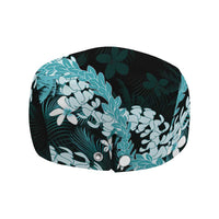 Puakenikeni Maile Lei Jeff Hat Frangipani Turquoise Tropical Leaves