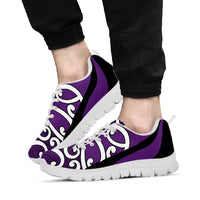 Purple Maori Koru New Zealand Sneakers