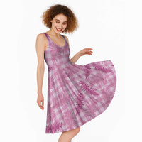 Purple Palaka Hawaii Palapalai Midi Dress Hawaiian Fern LT14 - Polynesian Pride