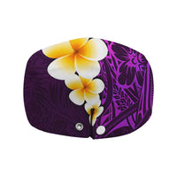Purple Polynesia Jeff Hat Plumeria Tropical Leaves Galaxy Polynesian Art - Polynesian Pride