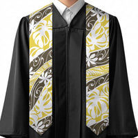 Rearea Tahiti Tiare Monstera Graduation Stole Polynesian Pattern Curve Style