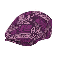 Royal Purple Monstera Jeff Hat Polynesian Tribal Pattern LT01 - Polynesian Pride