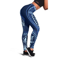 Samoa Siapo Motif Leggings Classic Style - Bue Ver LT7 - Polynesian Pride