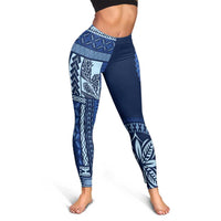 Samoa Siapo Motif Leggings Classic Style - Bue Ver LT7 - Polynesian Pride