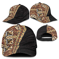 Samoan Siapo Classic Cap Tatau Pattern Half Style Retro Mode LT03 - Polynesian Pride