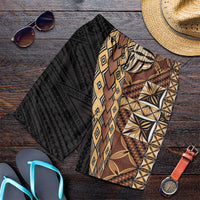 Samoan Siapo Shorts for Men Tatau Pattern Half Style Retro Mode - Polynesian Pride