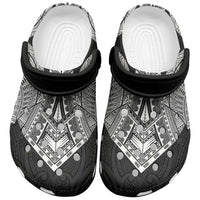 Samoan Traditional Art Tattoos Clogs Shoes Tatau Roman Reigns Black Color - Polynesian Pride
