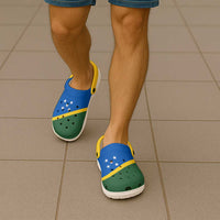 Solomon Islands Clogs Shoes Heritage Palette Flag-Inspired - Polynesian Pride