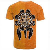 Polynesian Pride Orange Shirt Day T Shirt Every Child Matters Feathers T Shirt