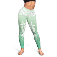 Tiare Tahiti Leggings Matcha Polynesia Motifs - Polynesian Pride