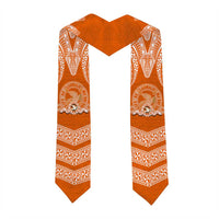 Tonga Tailulu College Graduation Stole Traditional Ngatu and Polynesian Pattern
