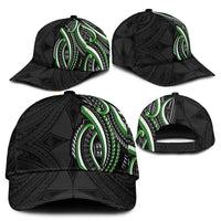 Traditional Art Hawaiian Kakau Tattoos Classic Cap Green Color LT03 - Polynesian Pride