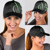 Traditional Art Hawaiian Kakau Tattoos Classic Cap Green Color LT03 - Polynesian Pride