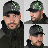 Traditional Art Hawaiian Kakau Tattoos Classic Cap Green Color LT03 - Polynesian Pride