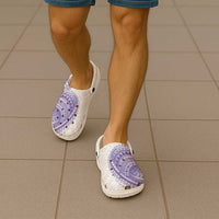 Traditional Polynesian Art Tattoos Clogs Shoes Purple Color - Polynesian Pride