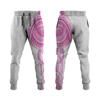 Traditional Polynesian Art Tattoos Jogger Pants Pink Color - Polynesian Pride