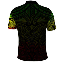 New Zealand Polo Shirt, Maori Polynesian Tattoo Reggage