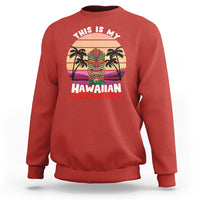 This Is My Hawaiian Christmas Shirt Retro Tropical Xmas Hawaii Tiki Sweatshirt TS02 Red - Polynesian Pride