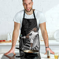 Personalized New Zealand Football Apron Kiwi Mascot with Silver Fern - Maori Tribal Tattoo Art