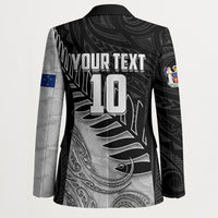 Personalized New Zealand Football Blazer Kiwi Mascot with Silver Fern - Maori Tribal Tattoo Art