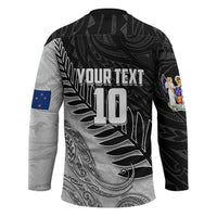 Personalized New Zealand Football Hockey Jersey Kiwi Mascot with Silver Fern - Maori Tribal Tattoo Art