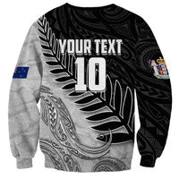 Personalized New Zealand Football Sweatshirt Kiwi Mascot with Silver Fern - Maori Tribal Tattoo Art