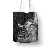 Personalized New Zealand Football Tote Bag Kiwi Mascot with Silver Fern - Maori Tribal Tattoo Art TS04 - Polynesian Pride