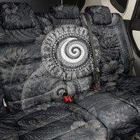 Hawaiian Piko Back Car Seat Cover Cultural Anchor Connect Your Roots Ocean Waves