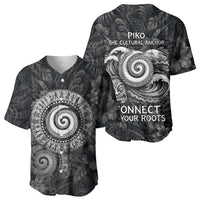Hawaiian Piko Baseball Jersey Cultural Anchor Connect Your Roots Ocean Waves TS04 - Polynesian Pride