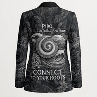 Hawaiian Piko Blazer Cultural Anchor Connect Your Roots Ocean Waves TS04 - Polynesian Pride