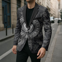 Hawaiian Piko Blazer Cultural Anchor Connect Your Roots Ocean Waves TS04 - Polynesian Pride