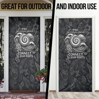 Hawaiian Piko Door Cover Cultural Anchor Connect Your Roots Ocean Waves TS04 - Polynesian Pride