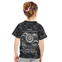 Hawaiian Piko Kid T Shirt Cultural Anchor Connect Your Roots Ocean Waves