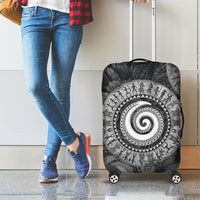 Hawaiian Piko Luggage Cover Cultural Anchor Connect Your Roots Ocean Waves TS04 - Polynesian Pride
