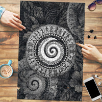 Hawaiian Piko Puzzle Cultural Anchor Connect Your Roots Ocean Waves TS04 Black Grey - Polynesian Pride